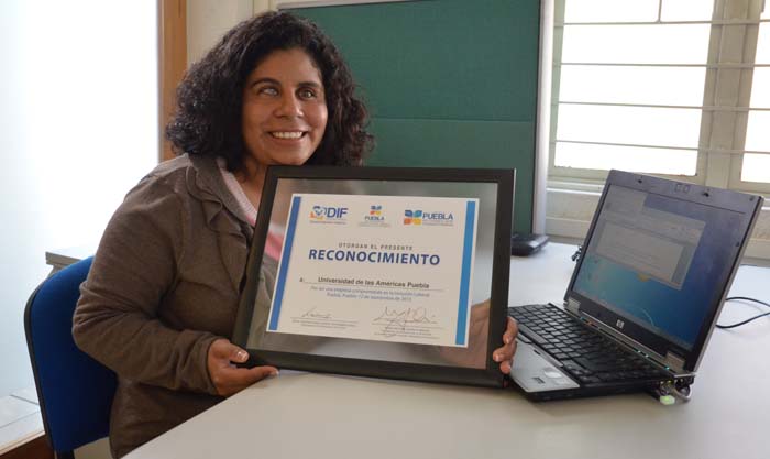 María Guadalupe Toledo Regalado, coordinadora del Departamento de Inclusión de la Universidad de las Américas Puebla.