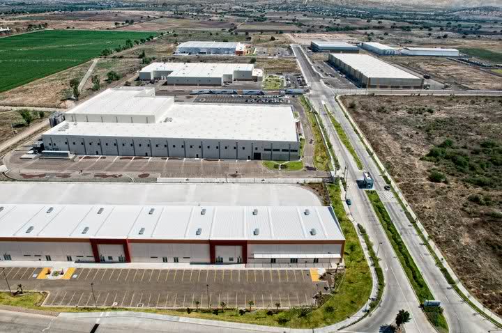 Uno de los parques industriales del Puerto Interior, en Silao, quien tiene como principales industrias a Pirelli y Volkswagen. 