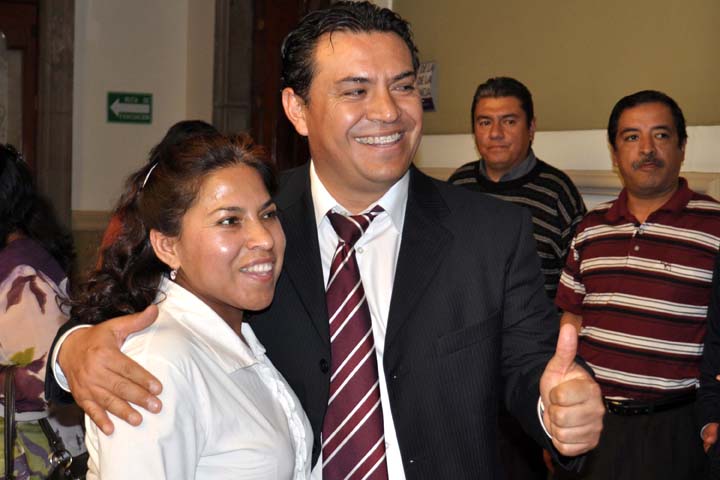 Israel Pacheco Velázquez, líder dle sindicato del Ayuntamiento de Puebla.