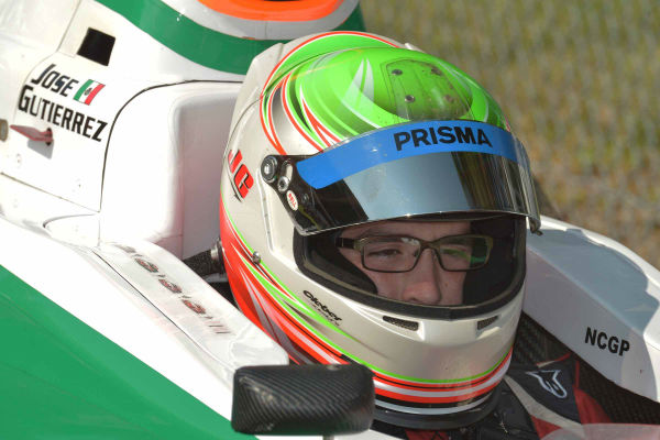 José Gutiérrez en las pruebas 