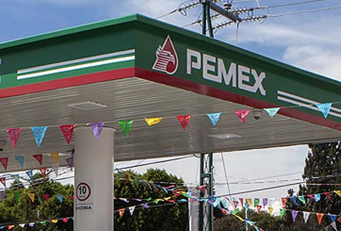 Gasolinera de PEMEX.