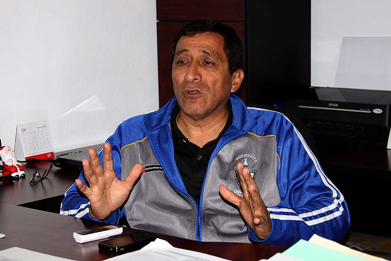 Isaac Martínez Tlapanco, presidente de la Asociación Poblana de Gimnasia.