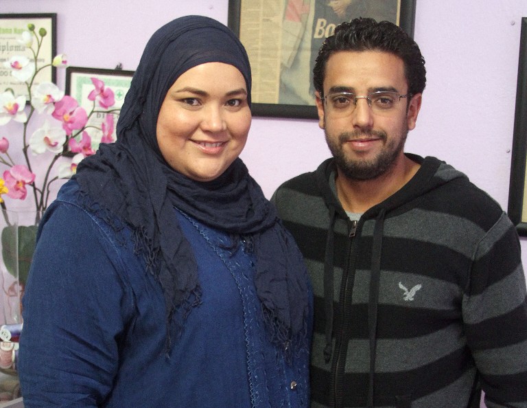 Taide Larrache y su esposo originario de Maruecos, Ismail Eddriouch