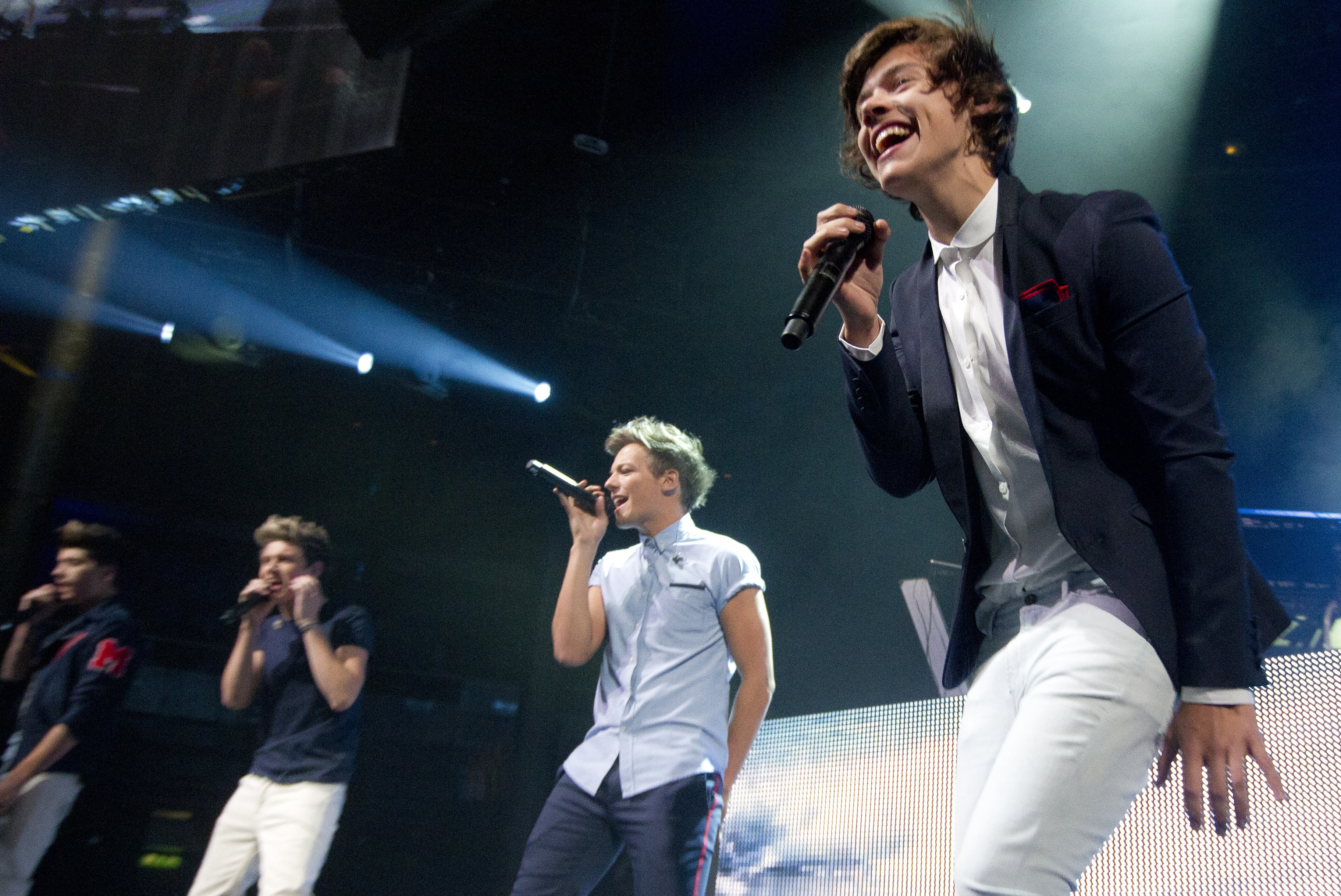 Harry Styles  con el grupo One Direction.