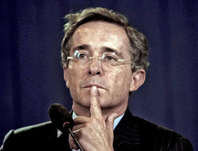 Álvaro Uribe, cuando era presidente de Colombia, en 2009