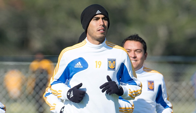 Guido Pizarro entrenando con Tigres