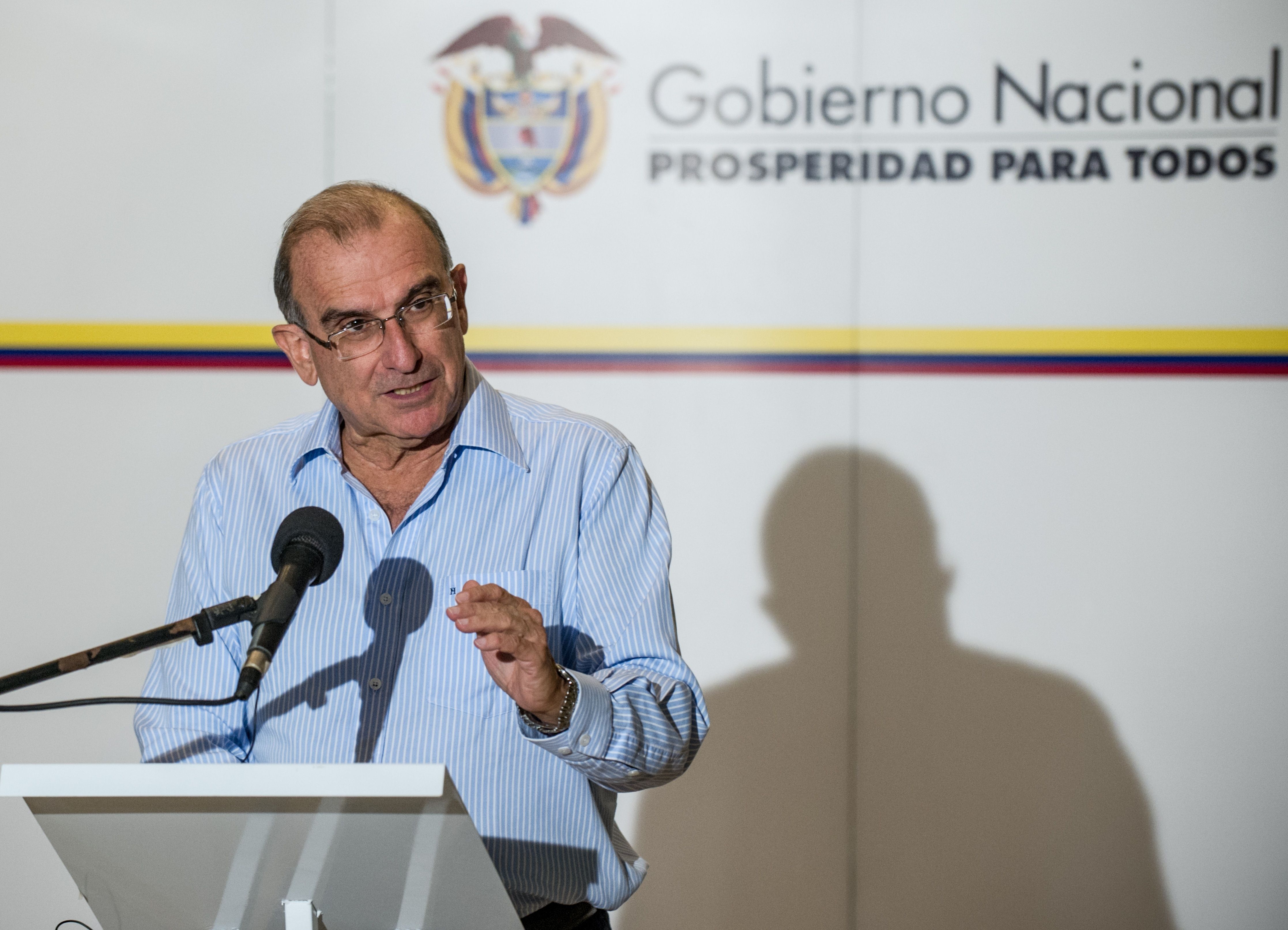 Humberto de la Calle, jefe de la delegación del gobierno colombiano en las conversaciones con las FARC en La Habana
