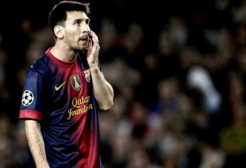 Messi le dio con todo a Javier Faus