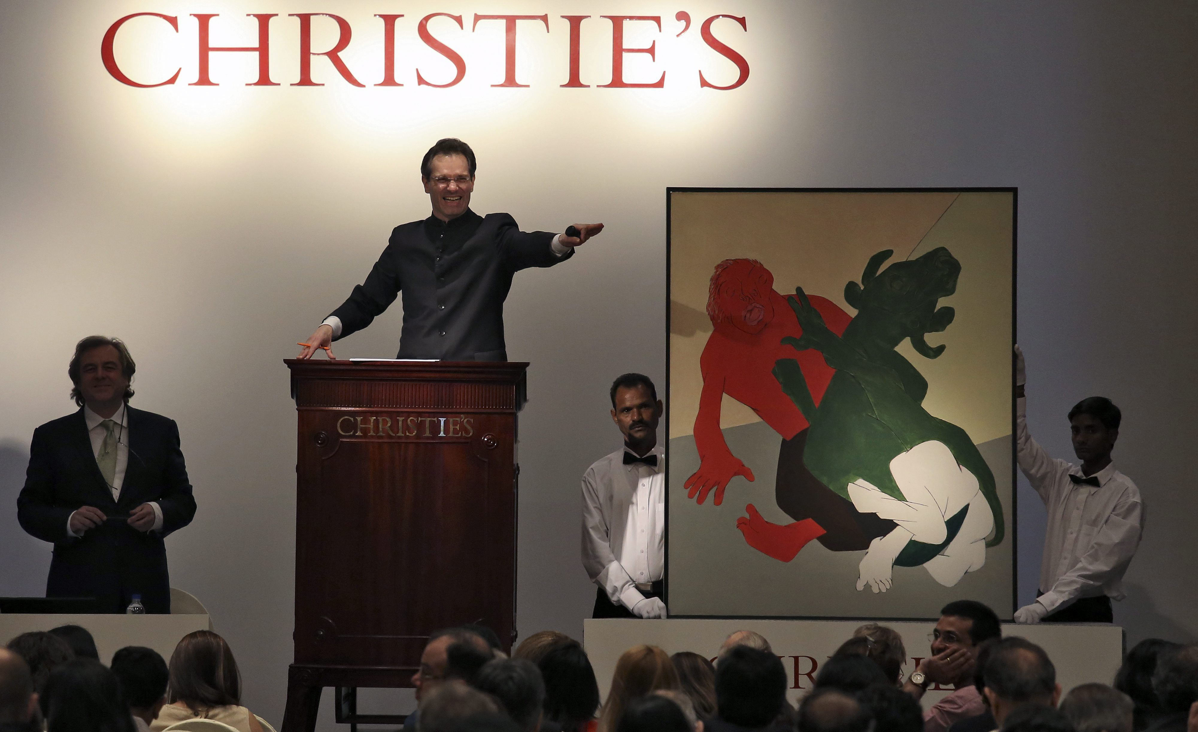 Primera subasta en la India