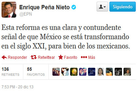 Tomada de Twitter / @EPN