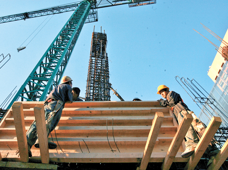 Las obras relativas a electricidad, petróleo y comunicaciones aumentaron