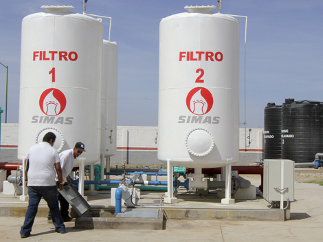 La construcción de los filtros lleva un avance de más del 50 por ciento.