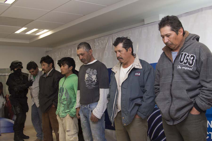 Presentan a banda de secuestradores que operaban en la zona de Palmar de Bravo.