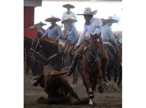 La charrería destaca el valor, la intrepidez y la hombría del charro, el brío y la estampa del caballo.