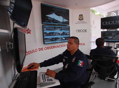 El Centro de Comunicación y Observación Electrónica cuenta con 141 aparatos de vigilancia. 