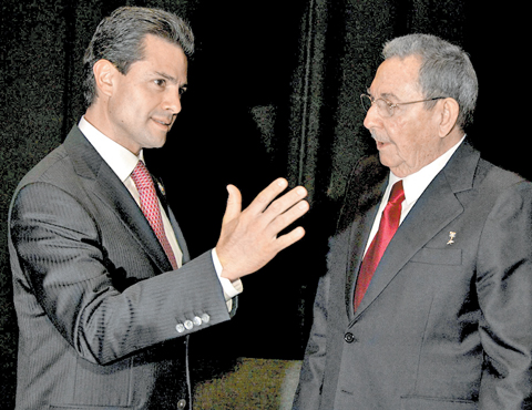Peña dialogó con Castro en enero. 