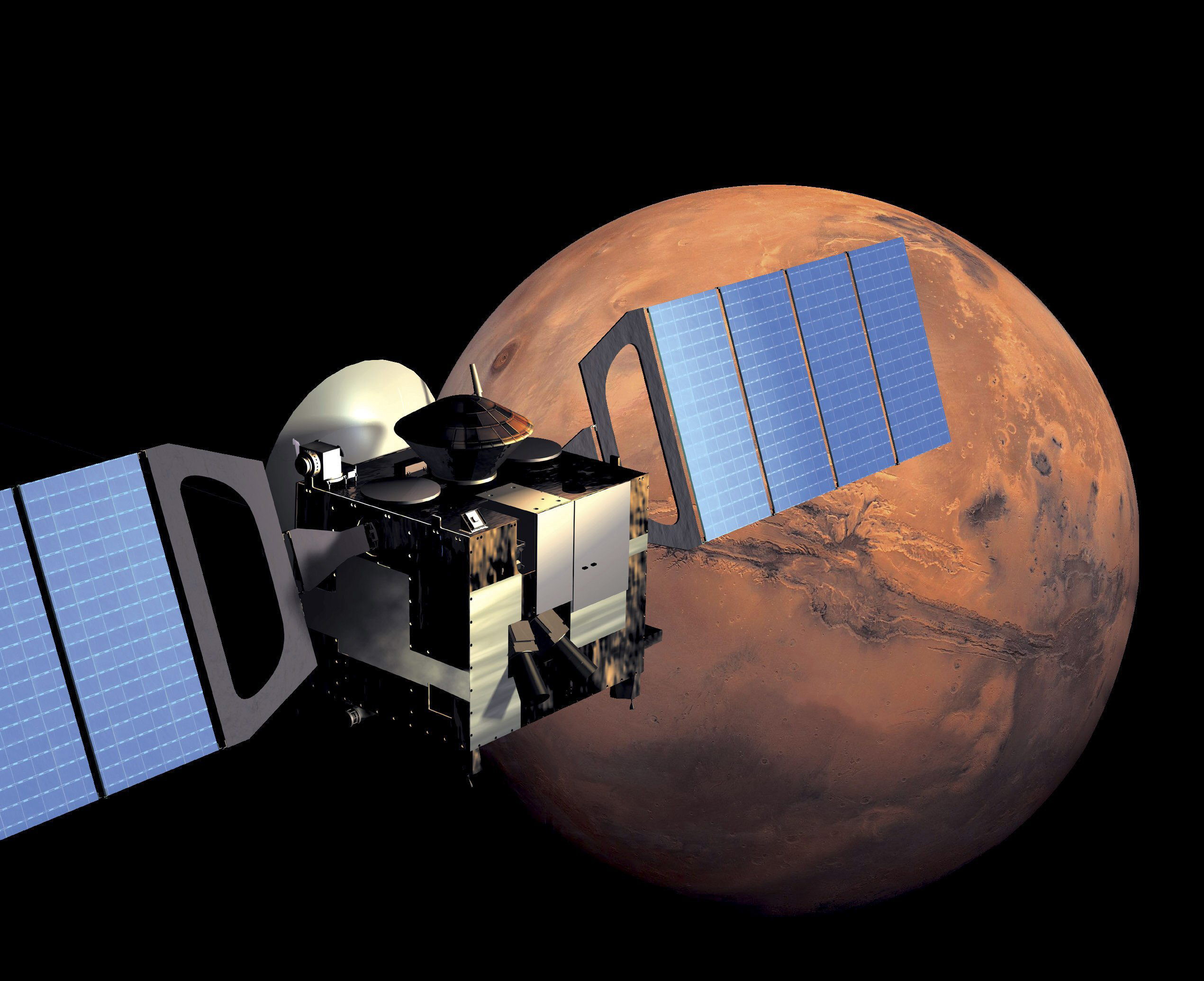 La sonda Mars Express, una misión de exploración de Marte de la Agencia Espacial Europea (ESA), se acercará hoy más que nunca a Fobos, la mayor luna d