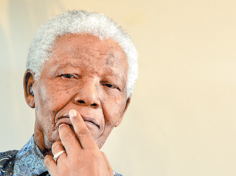 El líder sudafricano Nelson Mandela.
