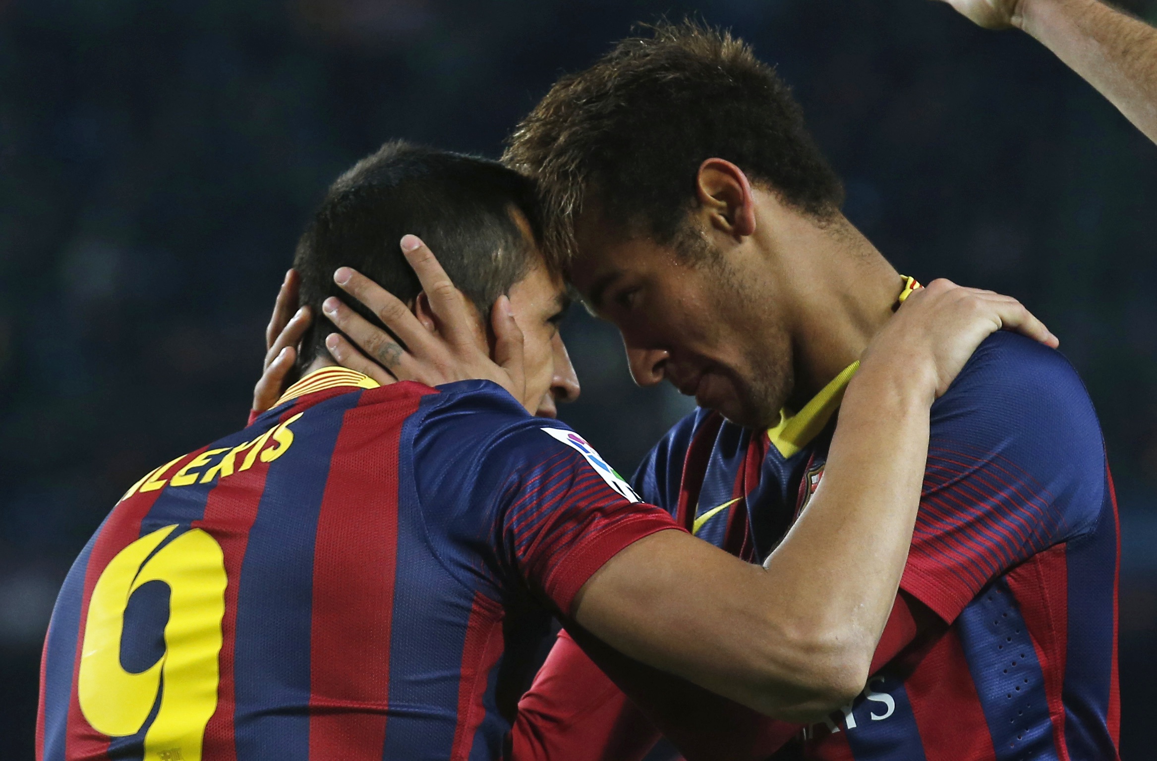 Neymar y Alexis 