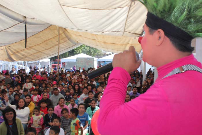 Celebran el Día de Reyes en San Pedro Cholula.