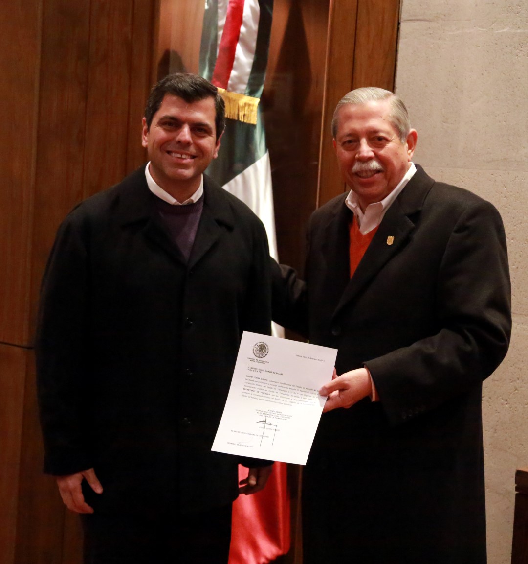 Egidio Torre, en la asignación de nuevos nombramientos. 
