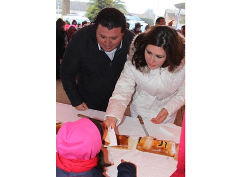 Festejan a los pequeños.