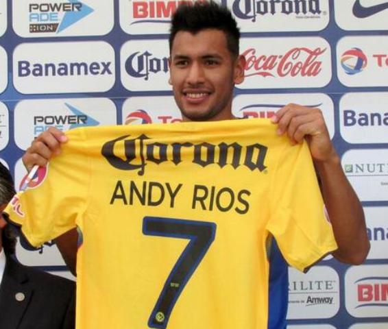 Andrés Ríos, durante la presentación oficial con América