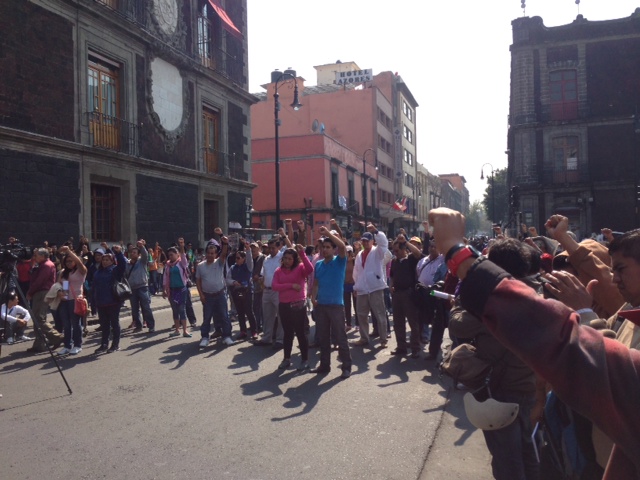 La circulación procedente del Zócalo es desviada hacia la calle de Cuba