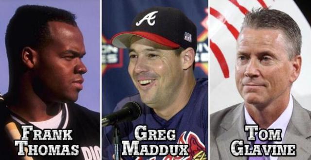 Gregg Maddux, Frank Thomas, Tom Glavine son nuevos miembros del Salón de la Fma de las Ligas Mayores