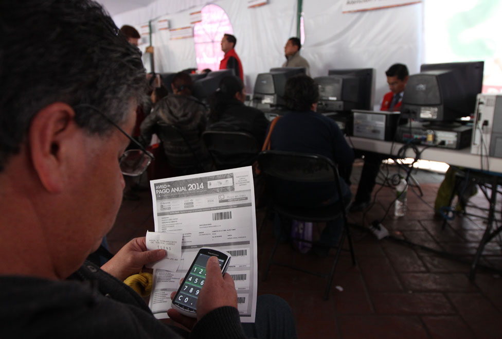 Aspectos del cobro de impuestos en Toluca.