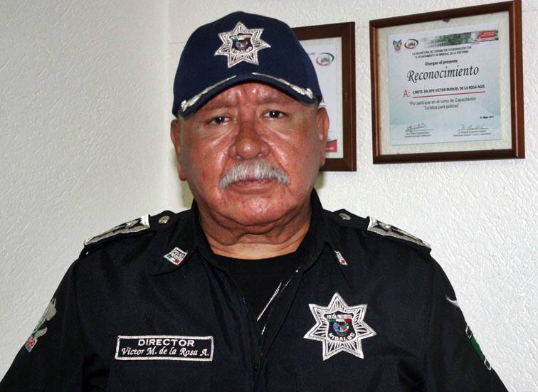 Víctor Manuel de la Rosa Agís, director de Seguridad de Zempoala. 