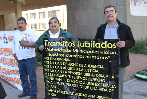 Protesta tránsitos jubilados