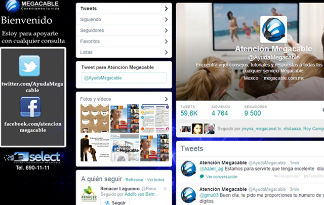En la cuenta @AyudaMegacable actualmente resuelven dudas.