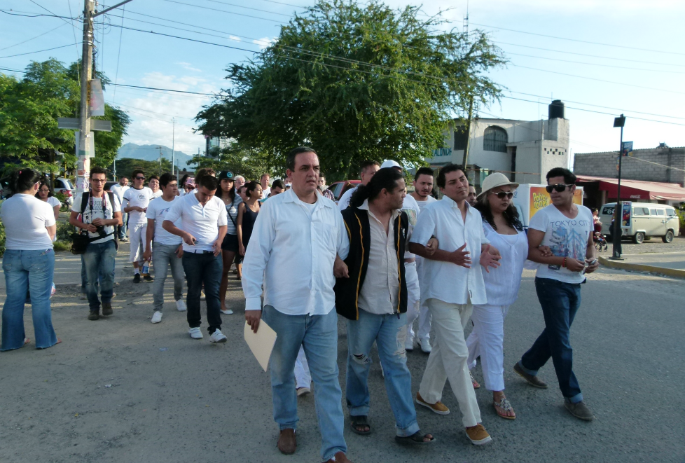 Niños, jóvenes y adultos se manifestaron. 