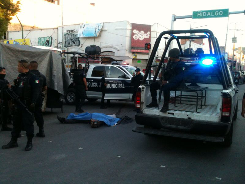 Se registró un accidente en el cruce de Múzquiz e Hidalgo.