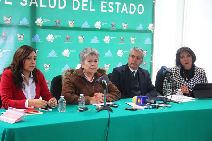 Autoridades de la Secretaría de Salud de Hidalgo.