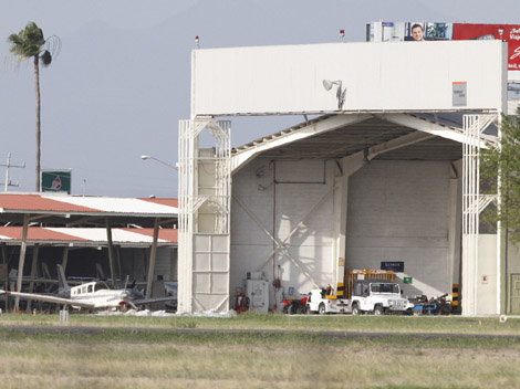 El robo se registró en el Aeropuerto del Norte. 