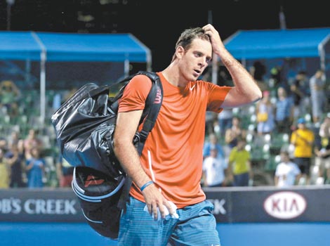 Juan Martín del Potro, después de su derrota.