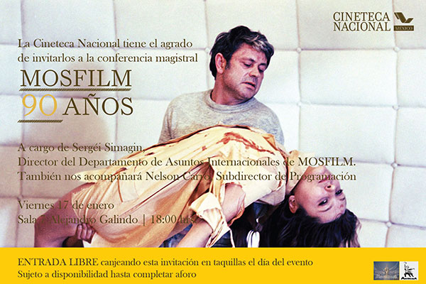 Sergéi Simagin, director del Departamento de Asuntos Internacionales de MOSFILM, platicará acerca del contexto en el que surgió el cine soviético y su
