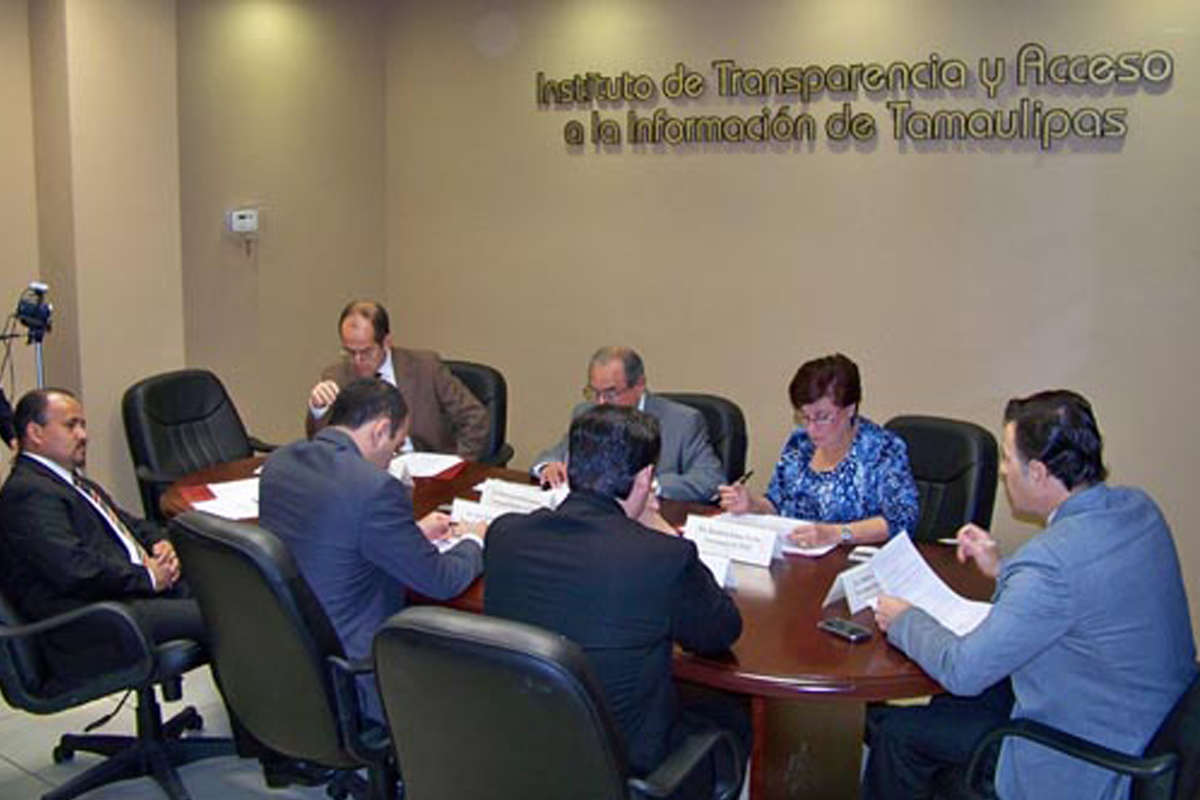 Comisionados del Instituto de Transparencia y Acceso a la Información de Tamaulipas (ITAIT).