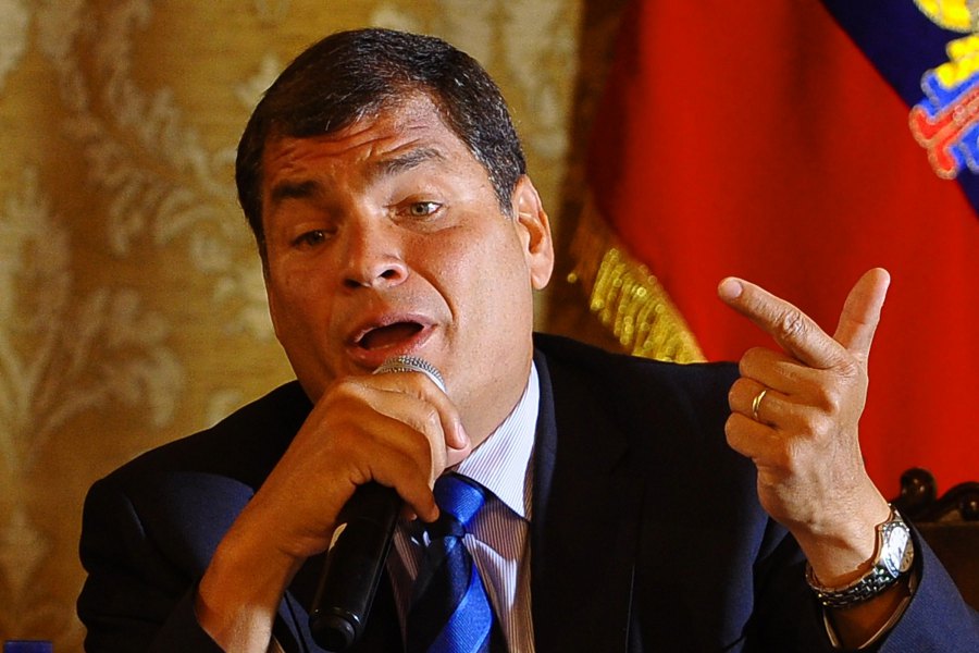 El presidente ecuatoriano Rafael Correa.