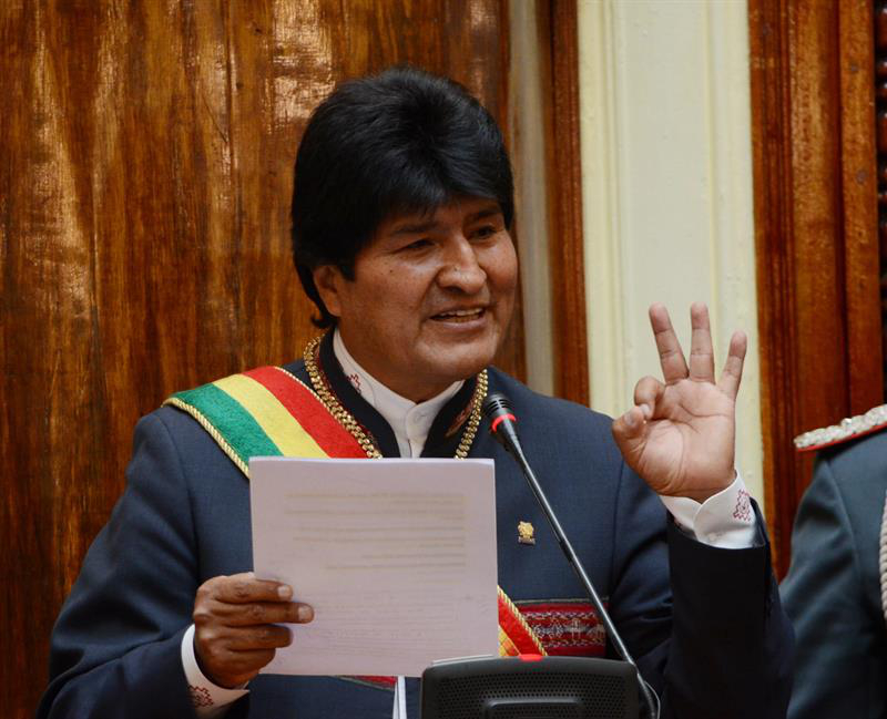 Evo Morales presentó su informe anual de gestión ante el Legislativo.