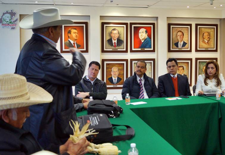 Reunión con campesino