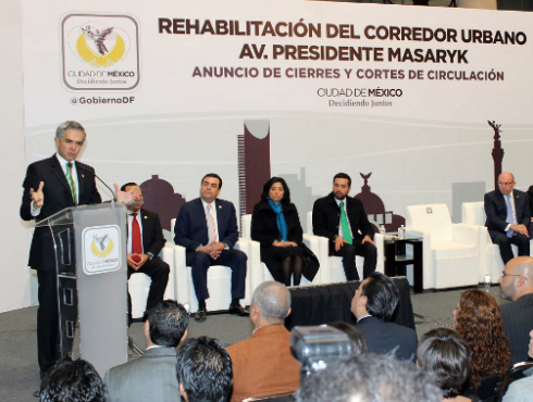 El primer cierre para la rehabilitación de Masaryk, en Polanco, se dará en el carril norte de esa avenida, desde el próximo 27 de enero y hasta marzo,