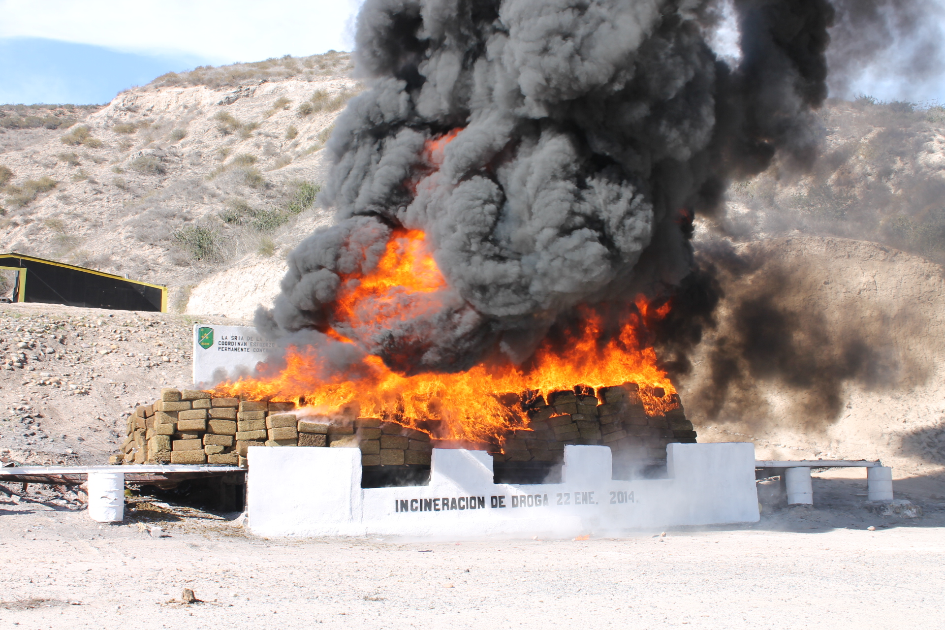 Incineración droga