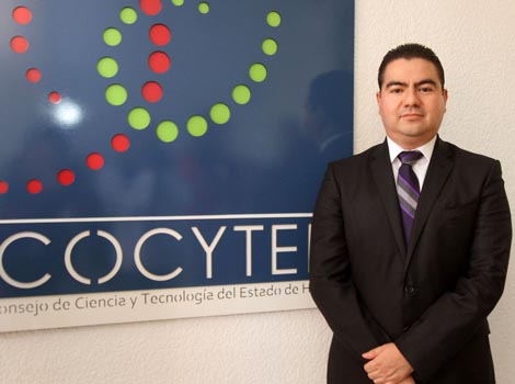 José Alonso Huerta, director general del Consejo Estatal de Ciencia y Tecnología de Hidalgo.