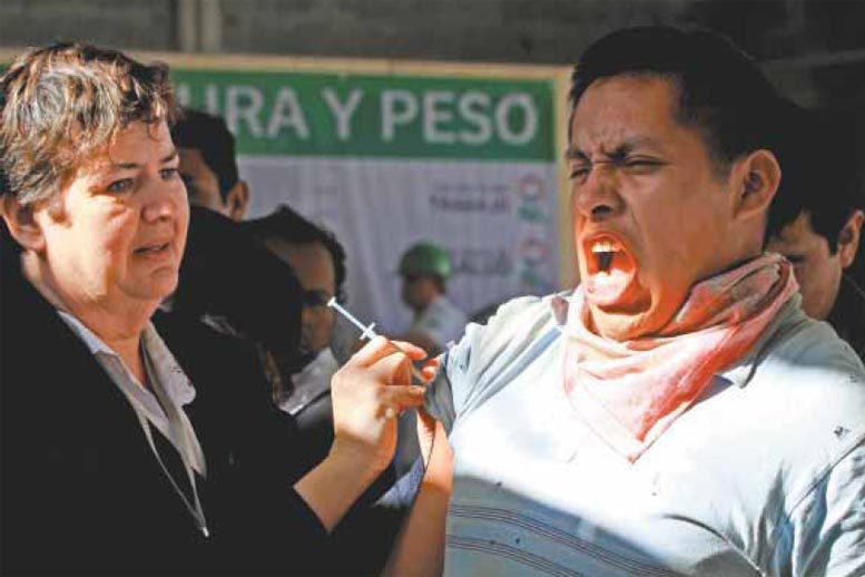 Le va a doler, pero le va a gustar... ¿O a quién no le gusta librarse de la influenza y con este frío?