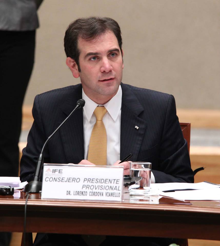 Lorenzo Córdova Vianello, consejero presidente provisional del IFE.
