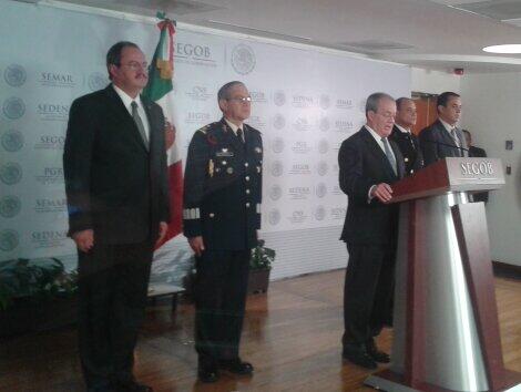 El secretario ejecutivo del SNSP, Monte Alejandro Rubido, dio una conferencia de prensa para dar detalles sobre la captura de Dionisio Loya Plancarte.