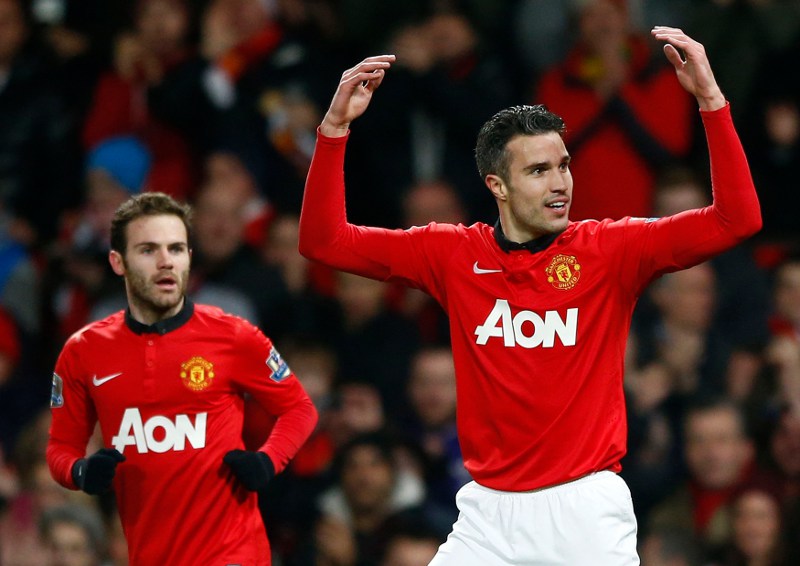 Juan Mata y Robin Van Persie
